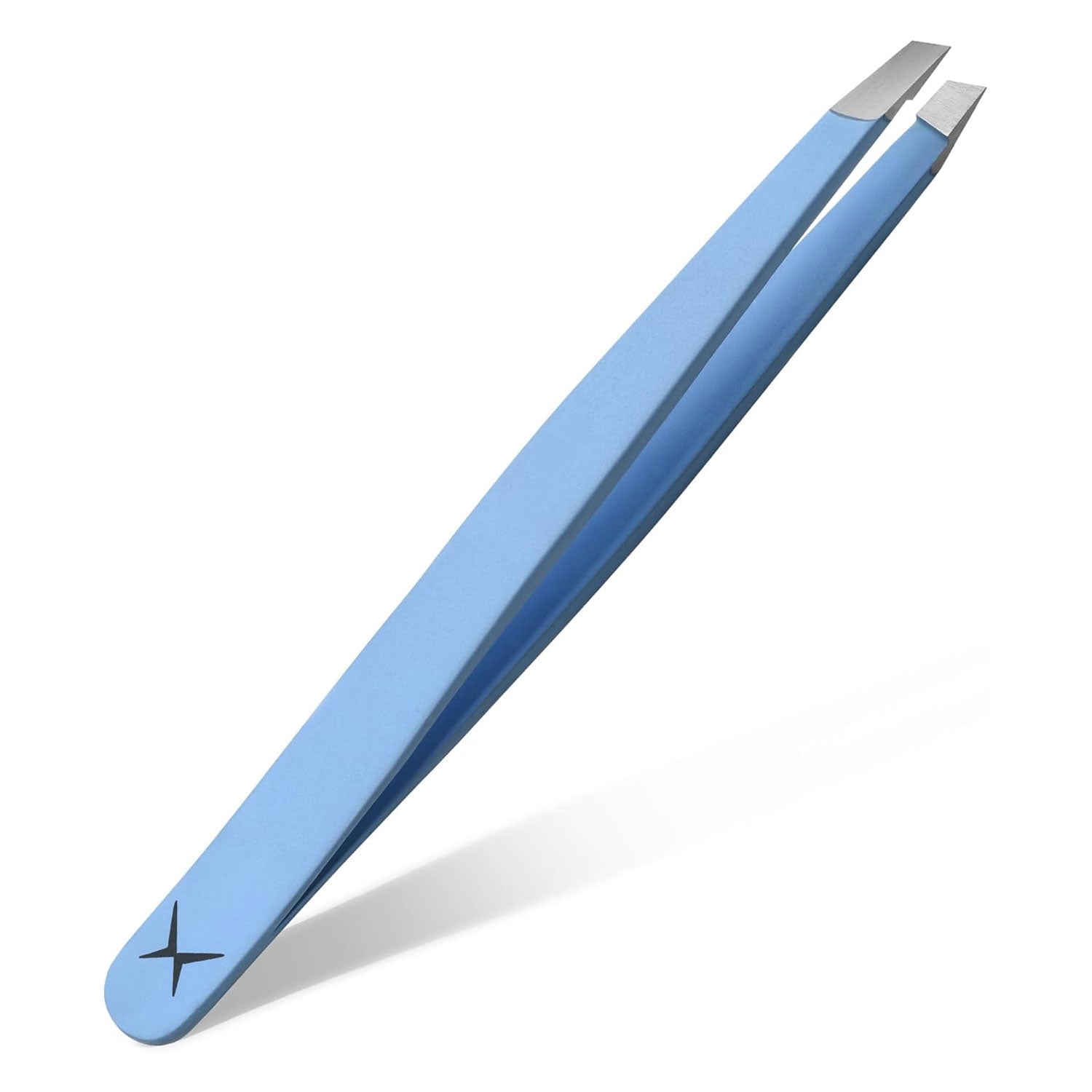 Professional Slant Tip Tweezers - Precision Stainless Steel Eyebrow Plucking Tool for Women and Men, Ingrown Hair Remover, Facial Hair Tweezers for Grooming