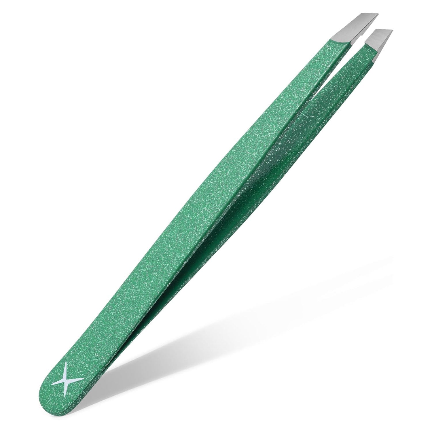 Precision Slant Tip Tweezers – Handmade from Premium Japanese Stainless Steel – Professional Eyebrow & Facial Hair Removal Tool with Perfect Alignment