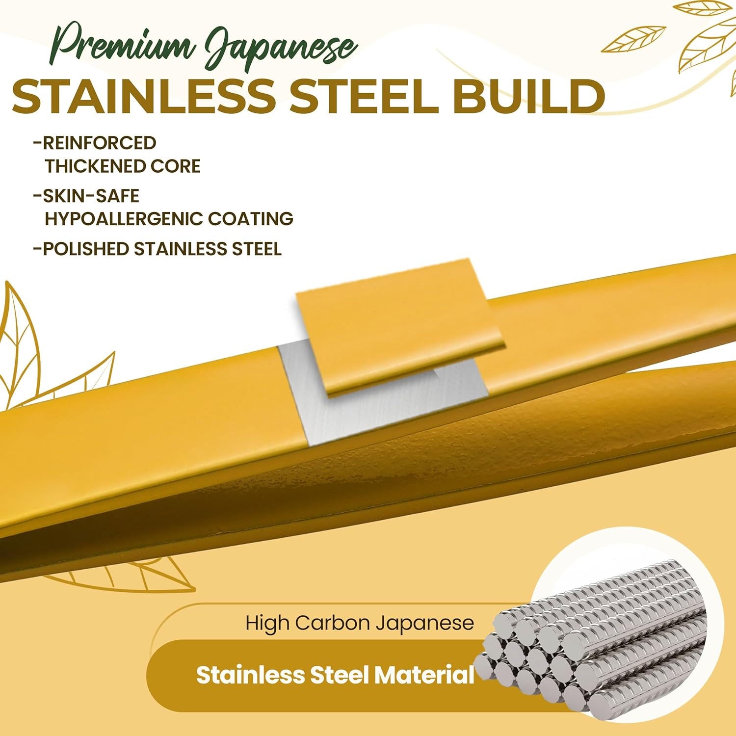 Professional Slant Tip Eyebrow Tweezers for Women & Men – Precision Hair Removal Tool – Stainless Steel Tweezers for Eyebrow Shaping, Facial Hair, Ingrown Hair & Splinter Removal