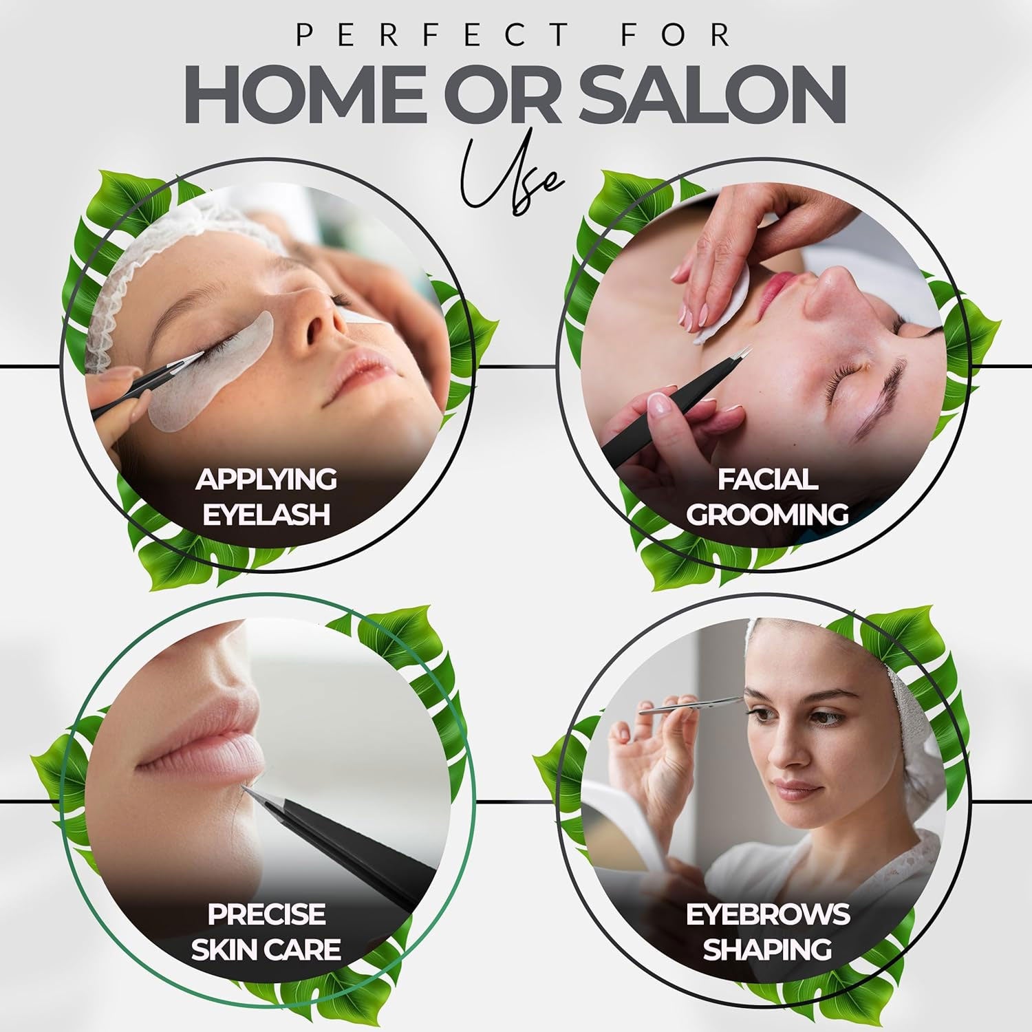 Pointer Stainless Steel Tweezers Women & Men Precision Eyebrow Tweezers for Facial Hair, Fine Tip Strong Grip Professional Tweezer for Eyebrow Shaping, Ingrown Hair & Splinter Removal (Matt Black)