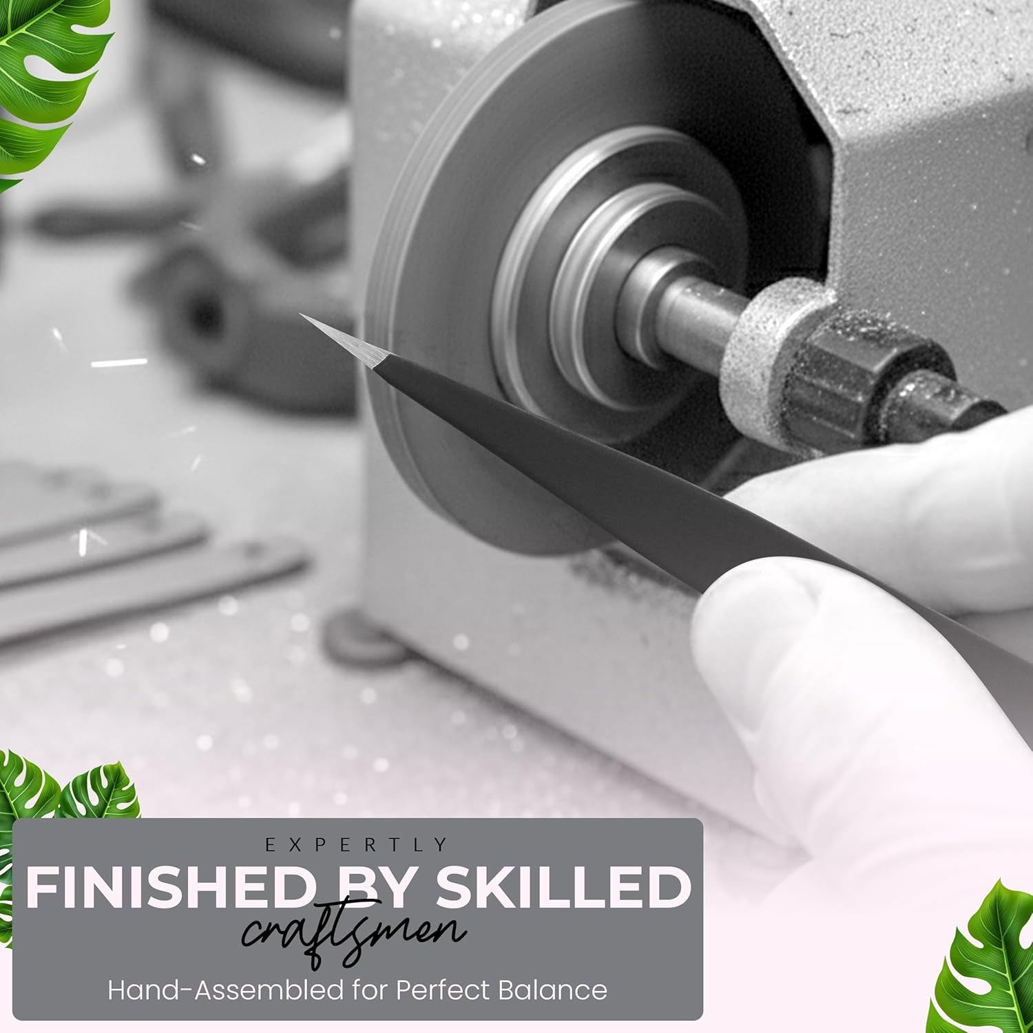 Pointer Stainless Steel Tweezers Women & Men Precision Eyebrow Tweezers for Facial Hair, Fine Tip Strong Grip Professional Tweezer for Eyebrow Shaping, Ingrown Hair & Splinter Removal (Matt Black)